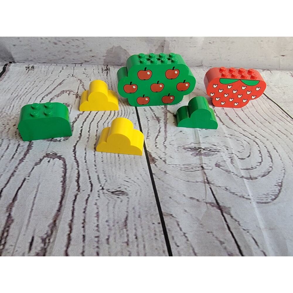 Lego Lot 6 Specialty Tree Bush Curved Pieces Apple Tree Strawberry